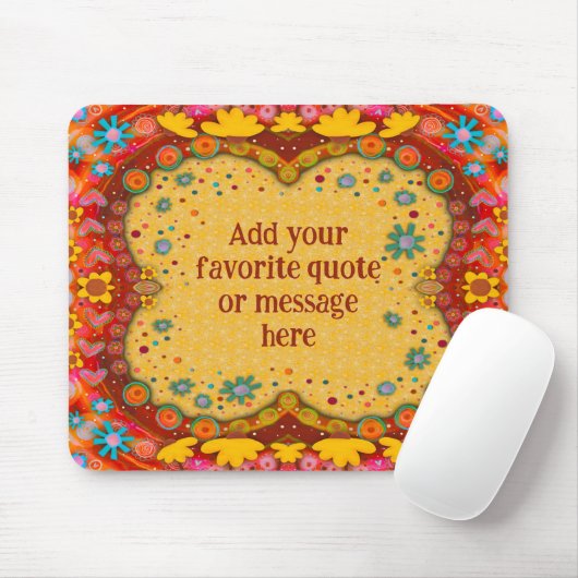 Leuke Gele Daisies Custom Inspirivity Mousepad Muismat (Met muis)