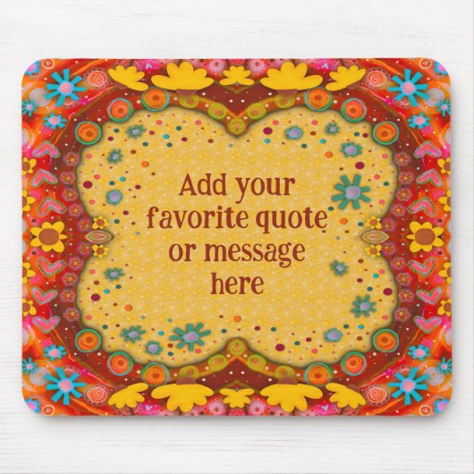 Leuke Gele Daisies Custom Inspirivity Mousepad Muismat (Voorkant)