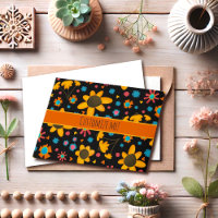 Leuke, gele Daisy Custom Inspirivity Notecard