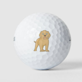 Leuke gele Labrador golfbal Golfballen