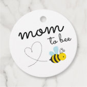 Leuke gele moeder om bij te zijn bedankjes labels (Voorkant)