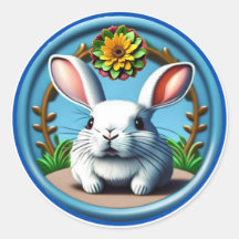 Leuke Gele Paasbloem Gelukkig Schattig Konijn Gezi