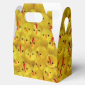 Leuke gele paaskuikens Patroon Favor Box Bedankdoosjes (Geopend)