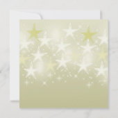 Leuke gele sterren gepersonaliseerde verjaardag ui kaart (Achterkant)