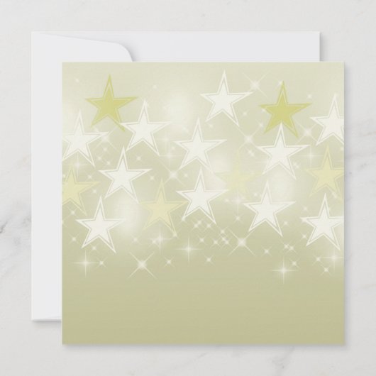 Leuke gele sterren gepersonaliseerde verjaardag ui kaart (Achterkant)