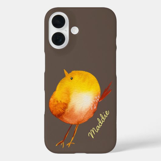 Leuke gele vogel waterverf kunst Case-Mate iPhone case (Achterkant)