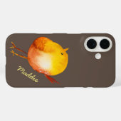 Leuke gele vogel waterverf kunst Case-Mate iPhone case (Achterkant (horizontaal))