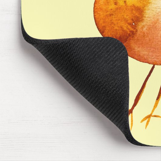 Leuke gele vogel waterverf muismat (Hoek)