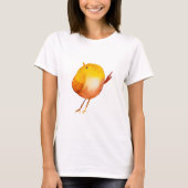 Leuke gele vogel waterverf t-shirt (Voorkant)