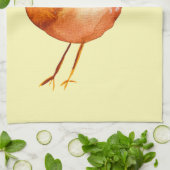 Leuke gele vogel waterverf theedoek (Gevouwen)