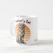 Leuke gele zonnebril met Golden Retriever Koffiemok (Voorkant links)