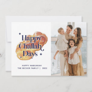 Leuke Gelukkige Challah Dagen Hanukkah Aangepaste  Feestdagenkaart