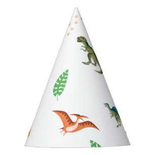 Leuke gelukkige dinosaurus verjaardagsfeestje papi feesthoedjes