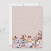 Leuke Gelukkige Halloween Kids Verjaardagsfeestuit Kaart (Achterkant)