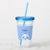 Leuke gelukkige kat met ronde glazen (Achterkant)