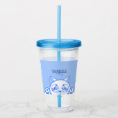 Leuke gelukkige kat met ronde glazen (Voorkant)