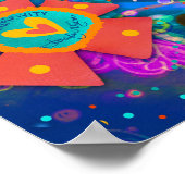 Leuke gelukkige kerel, wees vriendelijk hommel sch poster (Hoek)