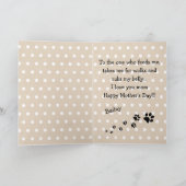 Leuke Gelukkige Moederdag Wens met Hond Foto Kaart (Binnen)