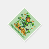 Leuke Gelukkige St. Patrick's Day Kabouter  Servet (Hoek)
