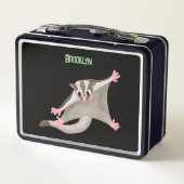 Leuke gelukkige suikerzweefvliegtuig cartoon illus (Achterkant)