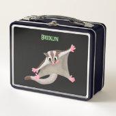 Leuke gelukkige suikerzweefvliegtuig cartoon illus (Voorkant)