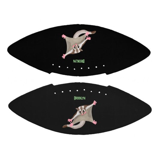 Leuke gelukkige suikerzweefvliegtuig cartoon illus american football (Panelen)