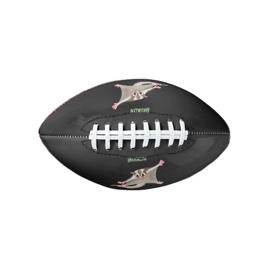 Leuke gelukkige suikerzweefvliegtuig cartoon illus american football (Voorkant)