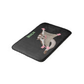 Leuke gelukkige suikerzweefvliegtuig cartoon illus badmat (Gekanteld)