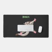 Leuke gelukkige suikerzweefvliegtuig cartoon illus bureaumat (Keyboard & Muis)