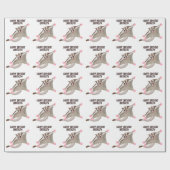 Leuke gelukkige suikerzweefvliegtuig cartoon illus cadeaupapier (Vlak)