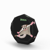 Leuke gelukkige suikerzweefvliegtuig cartoon illus fotoblokken (Rechts)