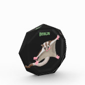 Leuke gelukkige suikerzweefvliegtuig cartoon illus fotoblokken (Links)