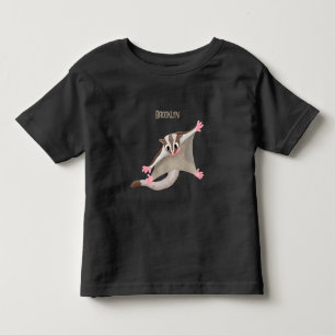 Leuke gelukkige suikerzweefvliegtuig cartoon illus kinder shirts