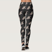 Leuke gelukkige suikerzweefvliegtuig cartoon illus leggings (Achterkant)