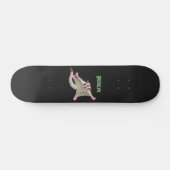 Leuke gelukkige suikerzweefvliegtuig cartoon illus persoonlijk skateboard (Horizontaal)