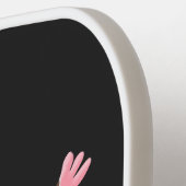 Leuke gelukkige suikerzweefvliegtuig cartoon illus pickleball paddle (Links Detail)