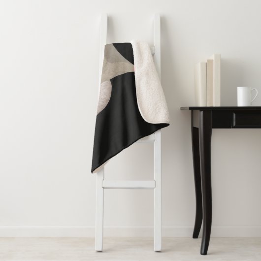 Leuke gelukkige suikerzweefvliegtuig cartoon illus sherpa deken (In situ)