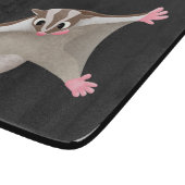 Leuke gelukkige suikerzweefvliegtuig cartoon illus snijplank (Hoek)