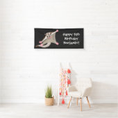 Leuke gelukkige suikerzweefvliegtuig cartoon illus spandoek (Insitu)