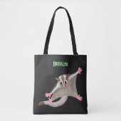 Leuke gelukkige suikerzweefvliegtuig cartoon illus tote bag (Voorkant)