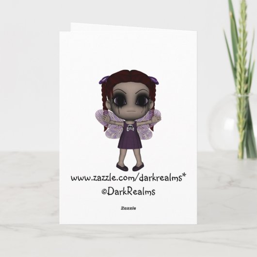 Leuke Gelukkige Verjaardag 2 van de Fee van de Kaart (Achterkant)