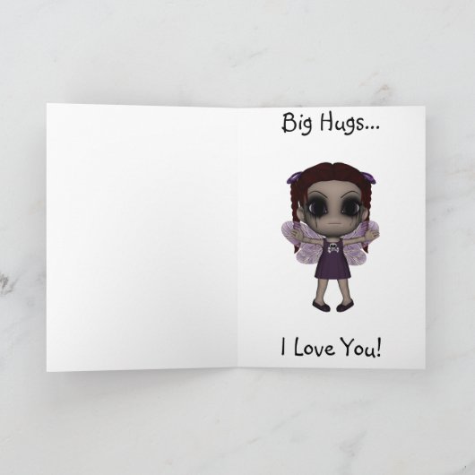 Leuke Gelukkige Verjaardag 2 van de Fee van de Kaart (Binnen)