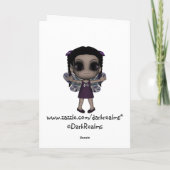 Leuke Gelukkige Verjaardag 3 van de Fee van de Kaart (Achterkant)