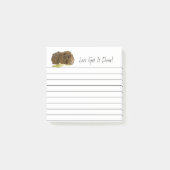Leuke gember cavia huisdier foto bekleed post-it® notes (Voorkant)