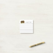 Leuke gember cavia huisdier foto bekleed post-it® notes (Op bureau)