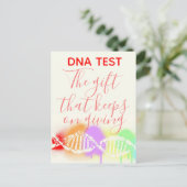 Leuke Genealogie DNA Test het Geschenk dat Blijft Briefkaart (Staand voorkant)