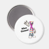 Leuke Genen Grappig DNA Magneet (Voorkant / Achterkant)