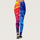 Leuke Geometrische Energie Vortex Kunst Leggings (Achterkant)
