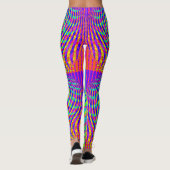 Leuke geometrische illusie leggings (Achterkant)