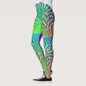 Leuke geometrische illusie leggings (Links)
